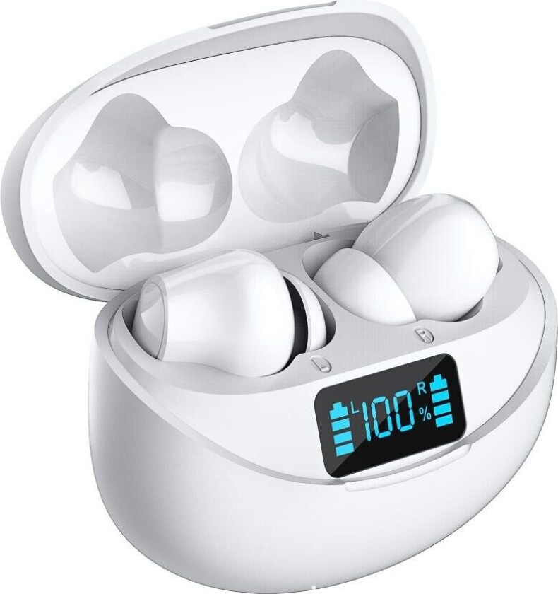 INF Trådløse Bluetooth-ørepropper Hvit
