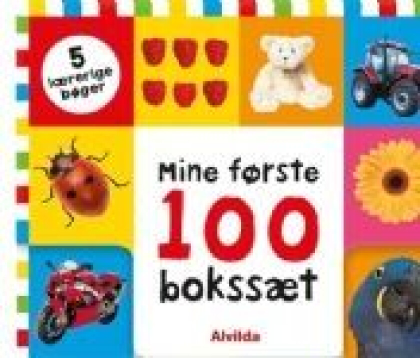 Mine første 100 - bokssæt (5 lærerige bøger)