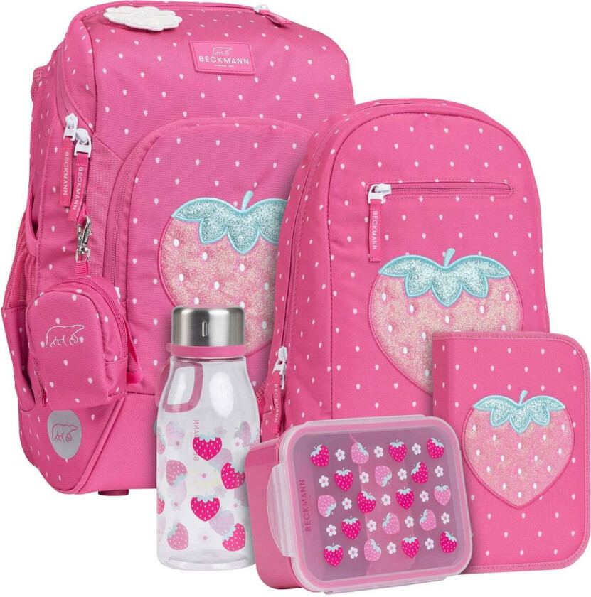 Pakke skolesekk 1.kl Strawberry Active Air FLX