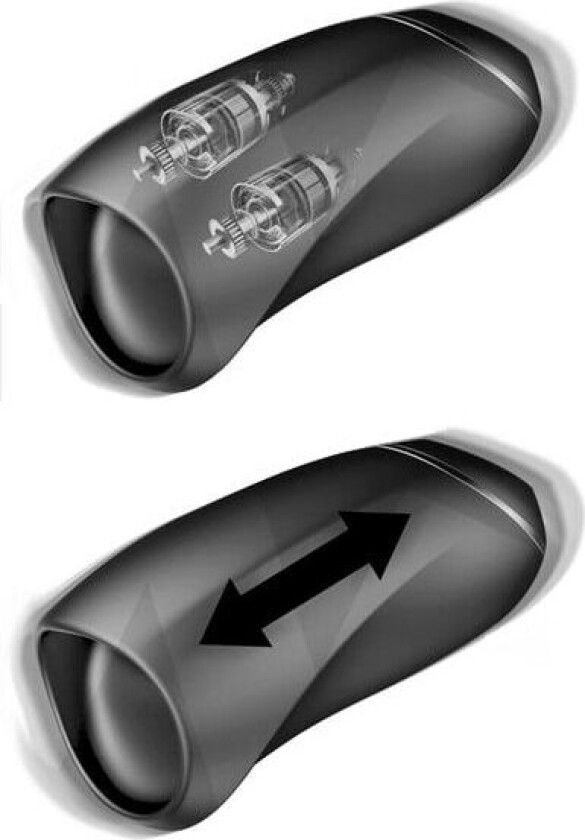 Evony Oral Sex Male Masturbator Suction & Vibration 2 Motors Masturbator