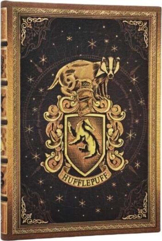 Hufflepuff Journal (Harry Potter Collection) Midi Custom Lined (Elastic Band Closure) av Paperblanks
