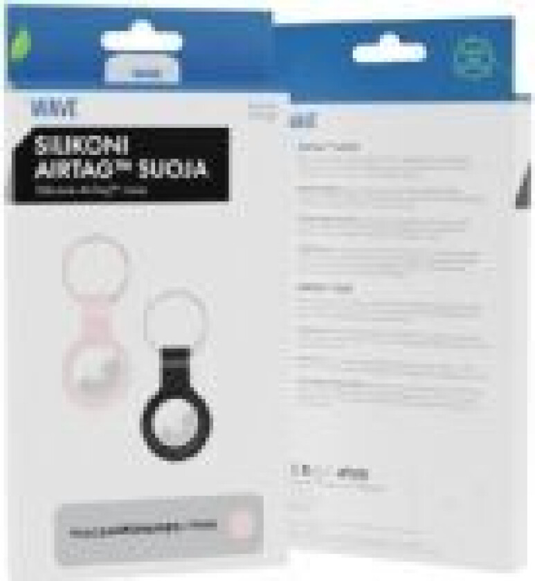 silicone protector with key ring, Apple AirTag, pink