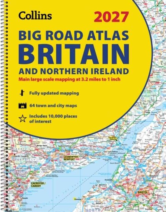 Collins Big Road Atlas Britain and Northern Ireland 2027 (A3 Spiral) av Collins Maps