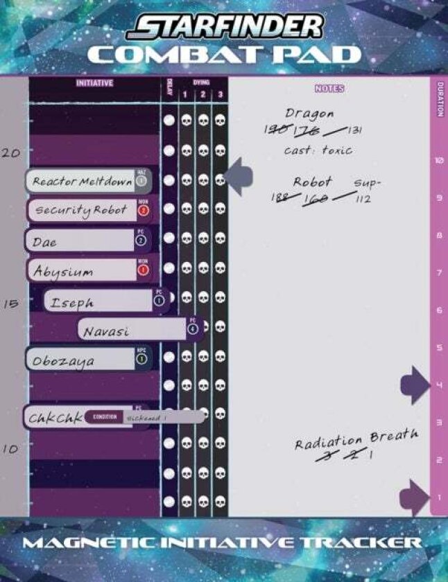 Starfinder Combat Pad av Starfinder Development Team