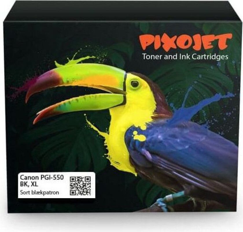 Pixojet Blekkpatron PGI 550 XL Sort 23 ml
