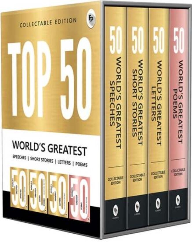 Collectable Edition: Top 50 World's Greatest Short Stories, Speeches, Letters & Poems av Various