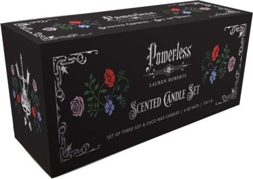 Lauren Roberts: Powerless Trilogy Scented Glass Candle Set (Set of 3) av Insight Editions