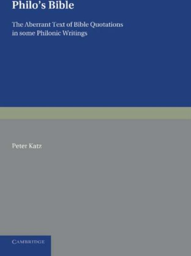 Philo's Bible av Peter Katz