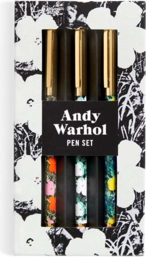 Warhol Flowers Everyday Pen Set av Galison