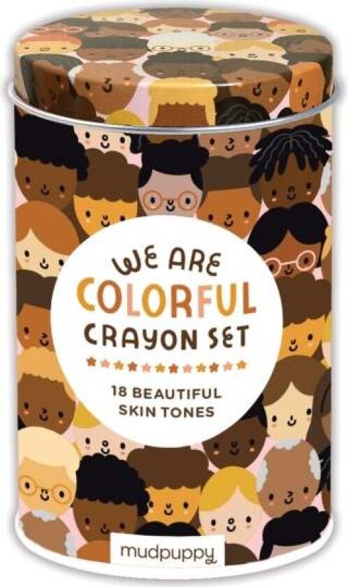 We are Colorful Skin Tone Crayon Set av Mudpuppy