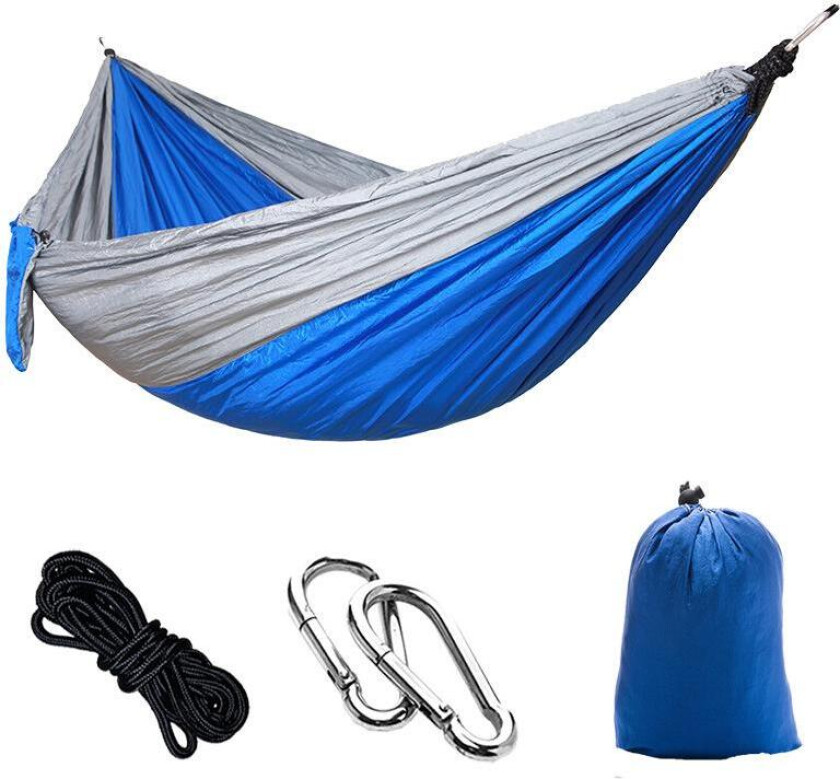 Slitesterk hengekøye i fallskjermstoff