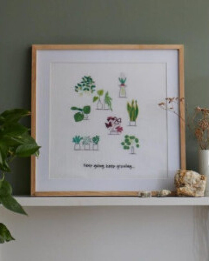 Gift of Stitch-broderisett med planter