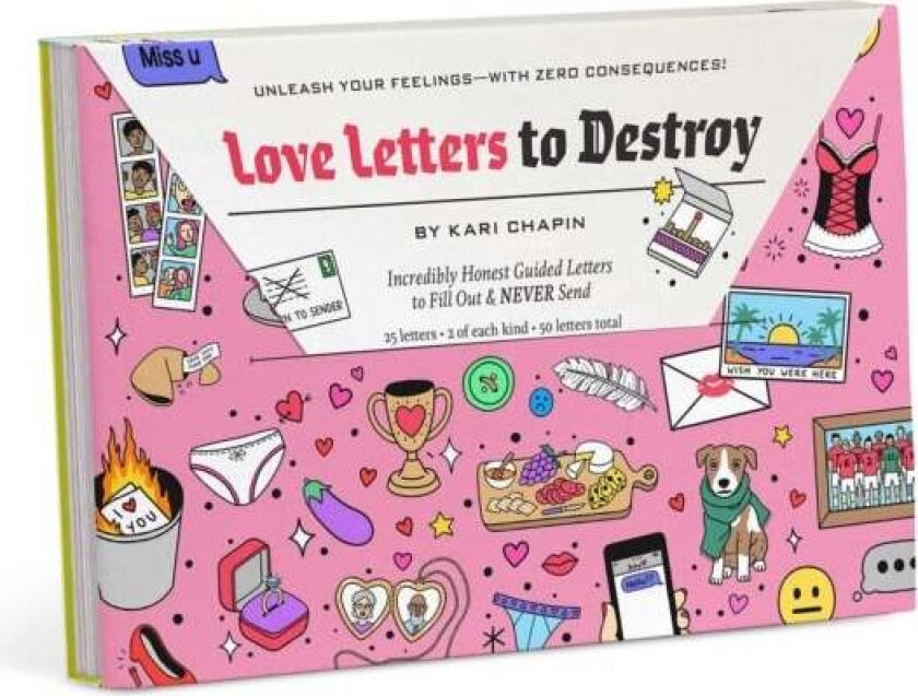 Knock Knock Love Letters to Destroy Journal av Knock Knock