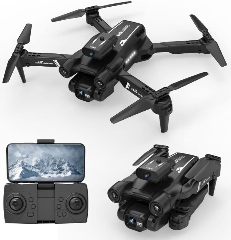 Drone HD -kamera sammenlegges med sensorer mot hindringer