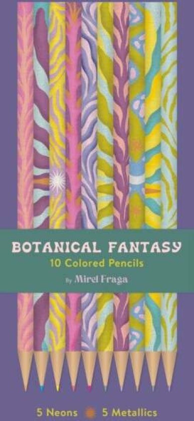 Botanical Fantasy: 10 Colored Pencils av Mirel Fraga