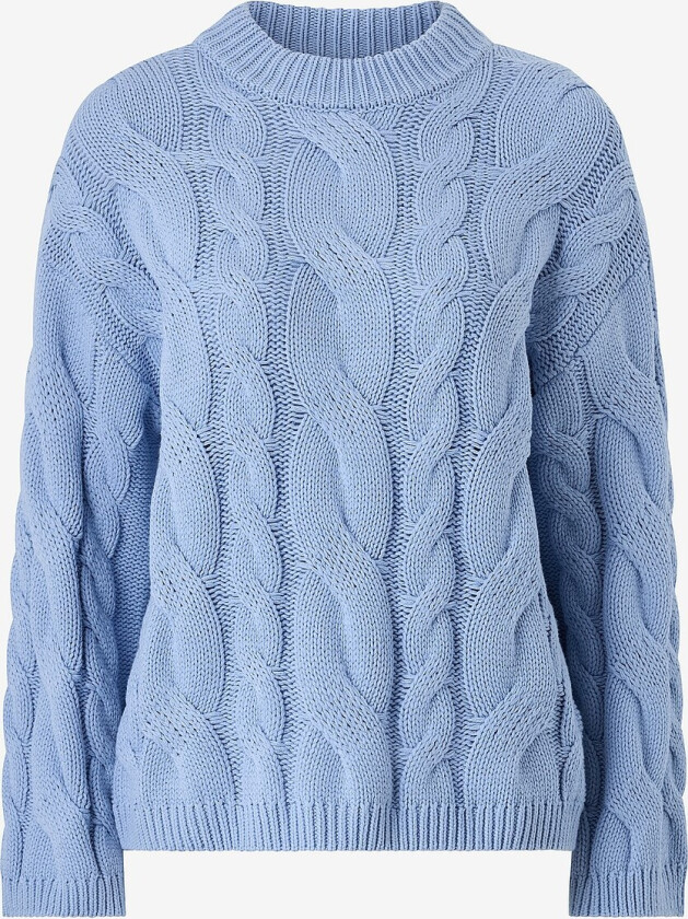 Genser Chunky Knitted Cable - Blå