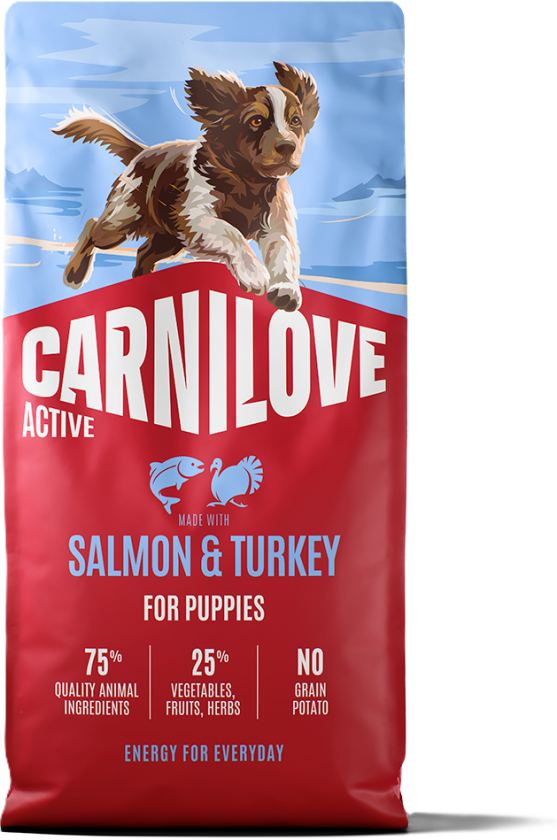 Active Dog Salmon & Turkey for Puppies 12kg - Hund - Hundefôr & hundemat - Tørrfôr for hund - Carnilove