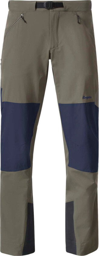 Bergans Men's Vaagaa Softshell Pants Green Mud/Navy Blue