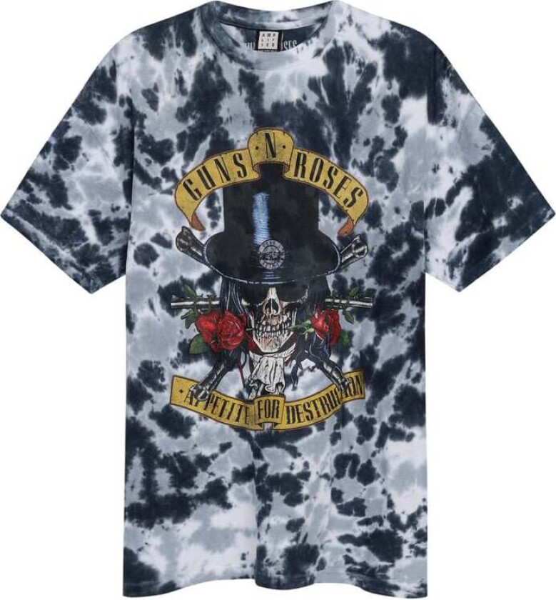 T-skjorte - Amplified Collection - Tophat Skull - XS til 3XL - Herrer - flerfarget