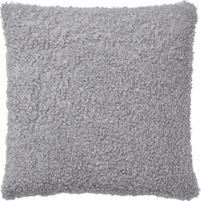 Cushion Cover - 50 X 50 Cm - Teddy - Sharkskin - Grey - L 50CM