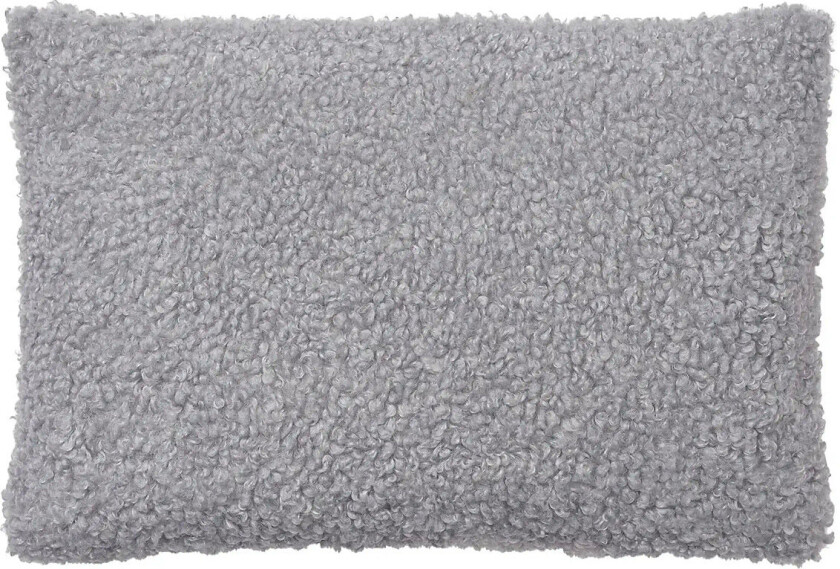 Cushion Cover - 40 X 60 Cm - Teddy - Sharkskin - Grey - L 40CM