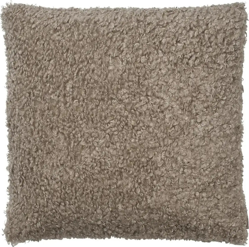 Cushion Cover - 50 X 50 Cm - Teddy - Fungi - Brown - L 50CM