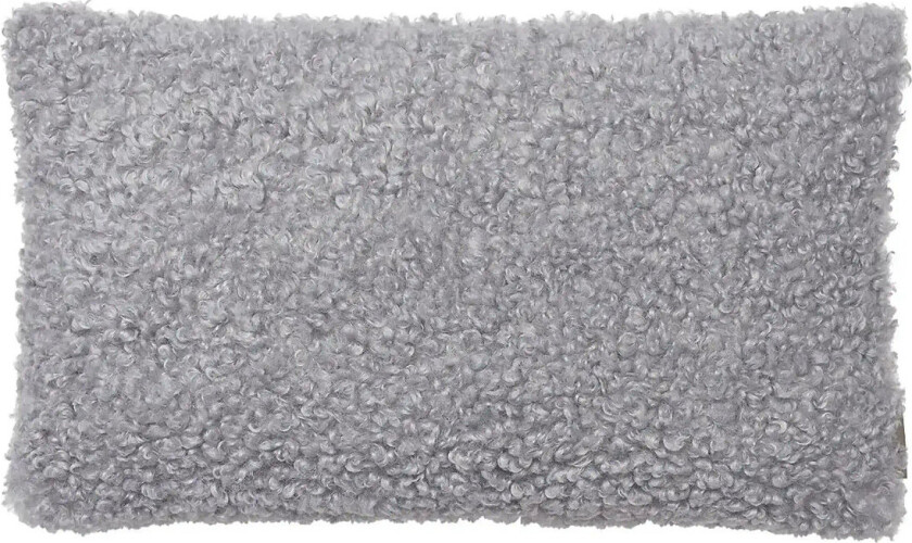 Cushion Cover - 30 X 50 Cm - Teddy - Sharkskin - Grey - L 30CM