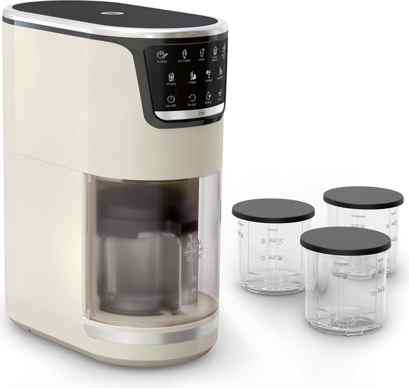 Dolci Gelato 9-in-1 ice cream maker, beige