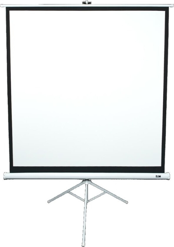Tripod projektorlerret, 71", 1:1, hvit