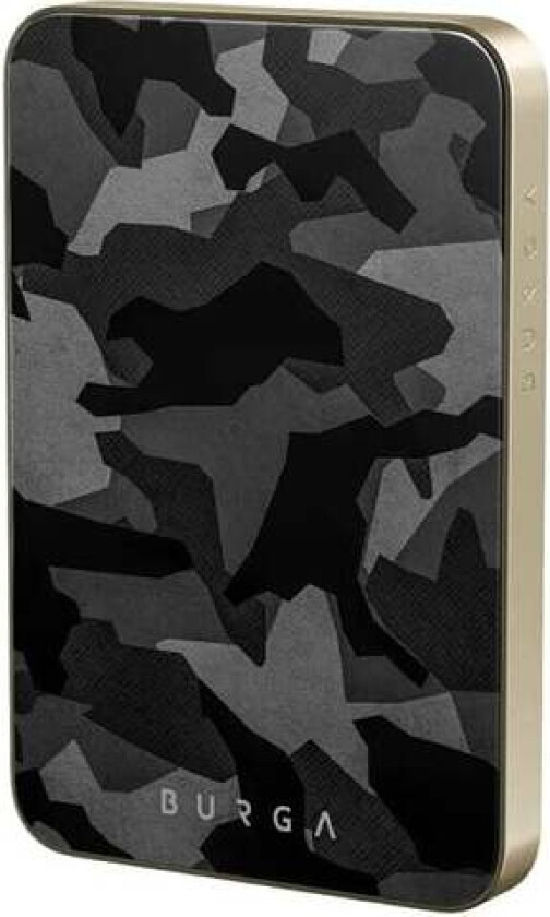 Night Black Camo - MagSafe Power Bank 5000 mAh Gold Nødlader - 5000 mAh