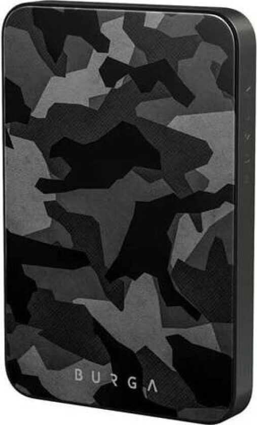 Night Black Camo - MagSafe Power Bank 5000 mAh Gunmetal Nødlader - Svart - 5000 mAh