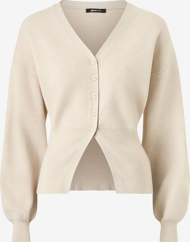 Kardigan Shaped Knitted - Beige