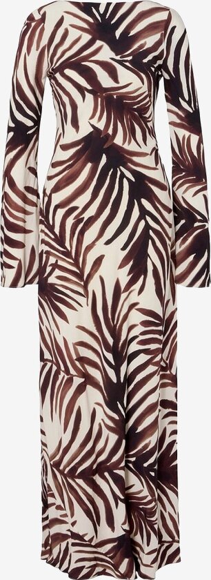 Maxikjole Jennelie Open Back Chiffon Maxi Dress - Brun
