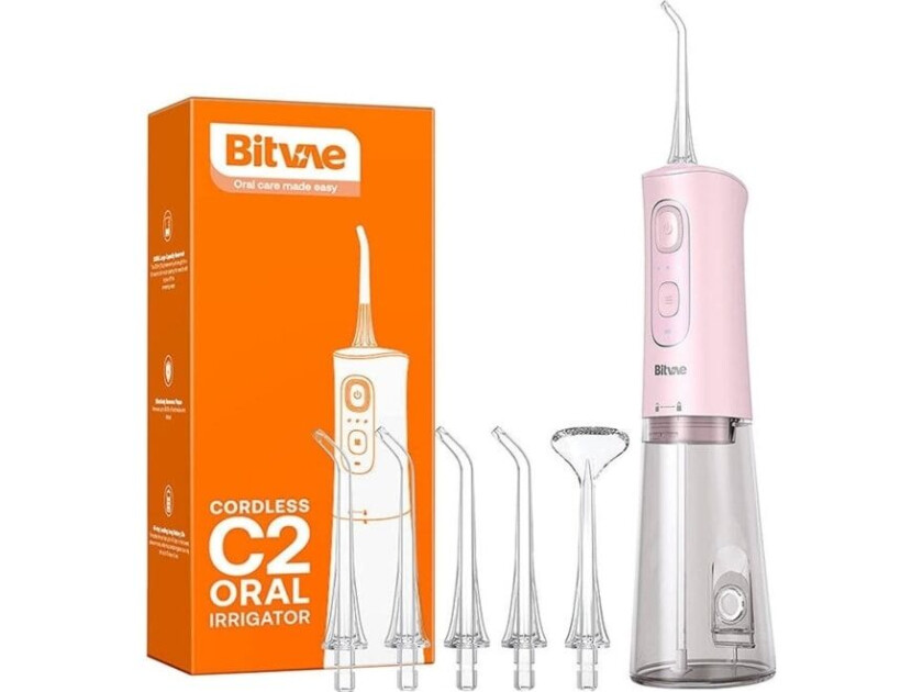 Bilde av Water flosser with nozzles set Bitvae C2 (pink)
