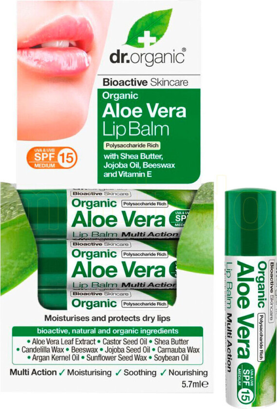 Leppepomade Aloe Vera - 5 ml