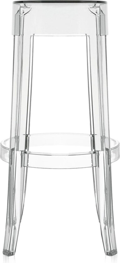 Charles Ghost Stool 4899 Crystal H: 75 cm - Barstoler - Philippe Starck - Gjennomsiktig - Plast