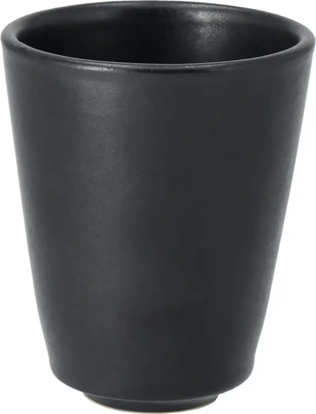 Terra cappuccinokopp Svart steingods, 14,5 cl
