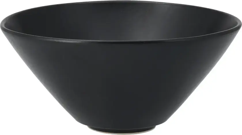 Terra ramenskål Svart steingods, Ø20 cm