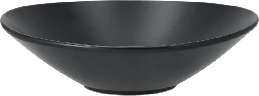 Terra salatskål Svart steingods, Ø30 cm