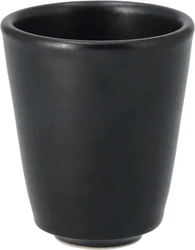 Terra espressokopp Svart steingods, 6,5 cl