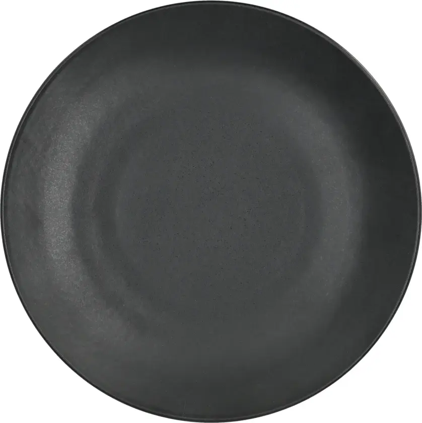 Terra middagstallerken Svart steingods, Ø26,5 cm