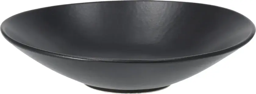 Terra pastatallerken Svart steingods, Ø22,5 cm