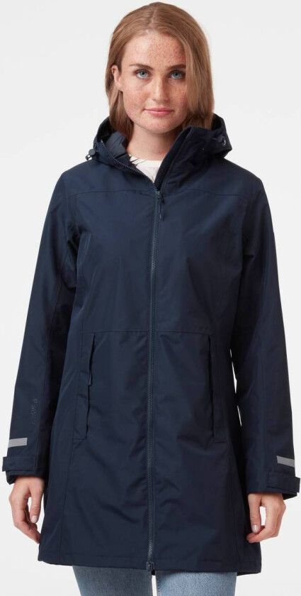 Navy Helly Hansen W Lisburn Coat Regnjakke (XS)