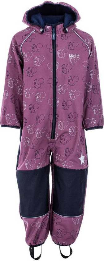 Woody Softshell Dress, Purple (110/116)