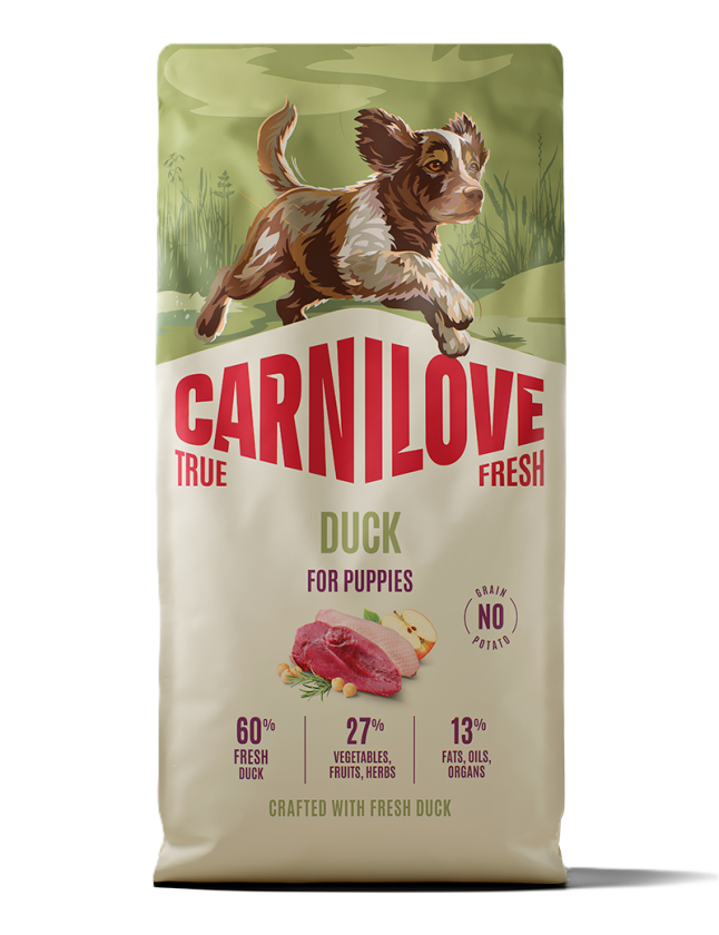 True Fresh Dog Duck for Puppies 12kg - Hund - Hundefôr & hundemat - Tørrfôr for hund - Carnilove