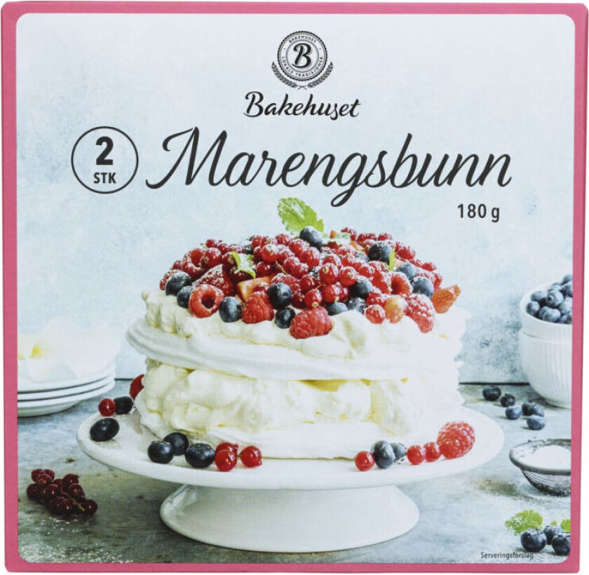 Marengsbunn 2 stk sprø Marengsbunner perfekt til Pavlova.
