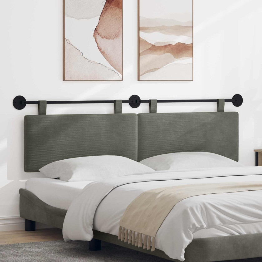 Hengende sengegavl Corduroy stoff