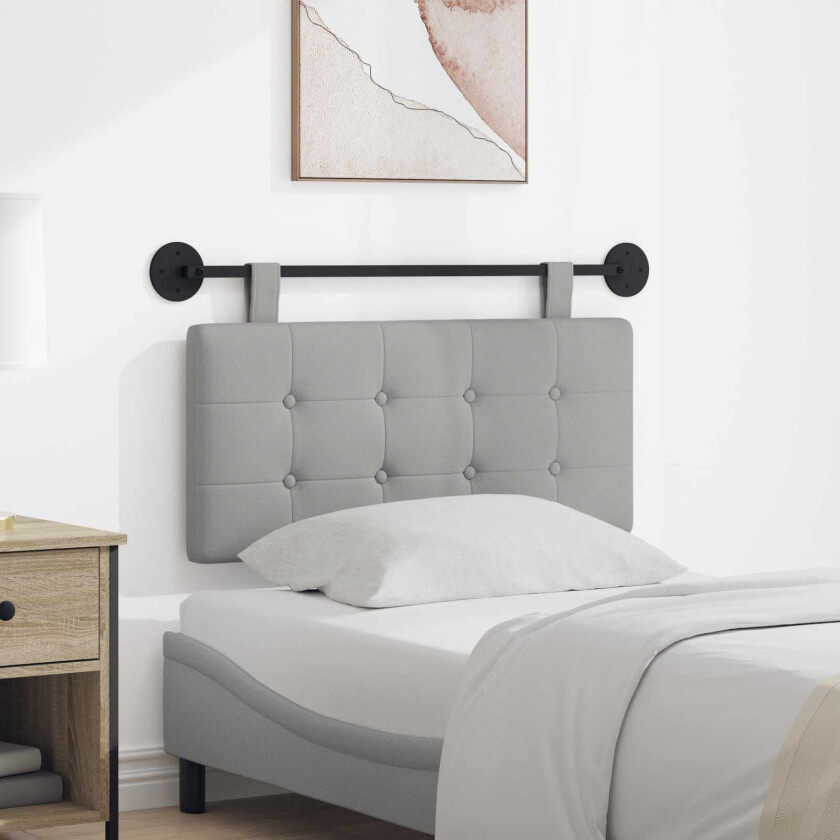 Hengende sengegavl Sky Grey Stoff