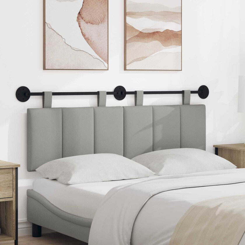 Hengende sengegavl Sky Grey Stoff