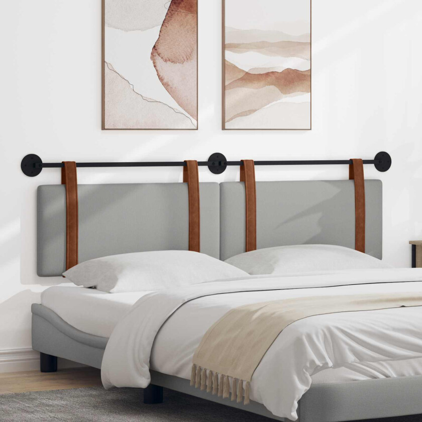 Hengende sengegavl Sky Grey Antikk PU
